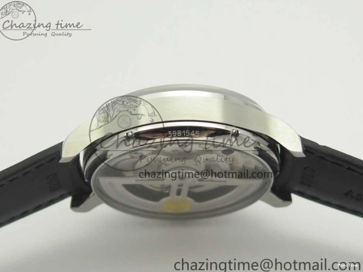 MIROTIME 0510 Efficient Portuguese Tourbillon IW5463 SS ZF Best Edition White Dial on Black Leather Strap 7170